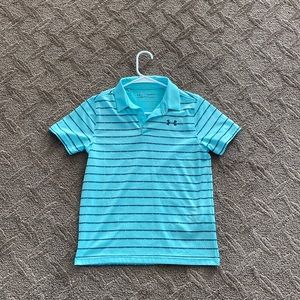 Youth large under armor short sleeve polo two buttons